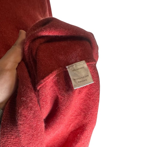 Garnet Hill Cashmere Turtleneck Sweater Rose Pink Knit Quiet Luxury Size Medium - Picture 6 of 7